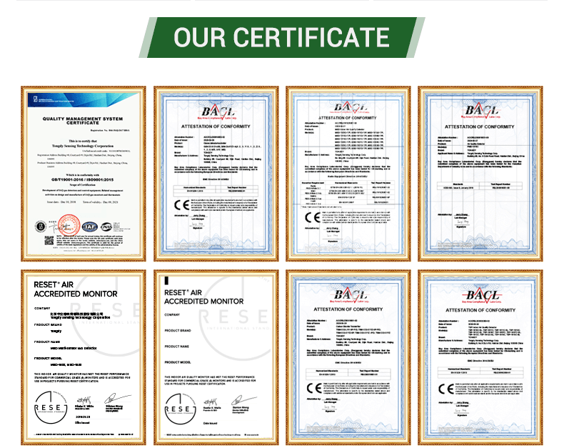 tongdy certificate